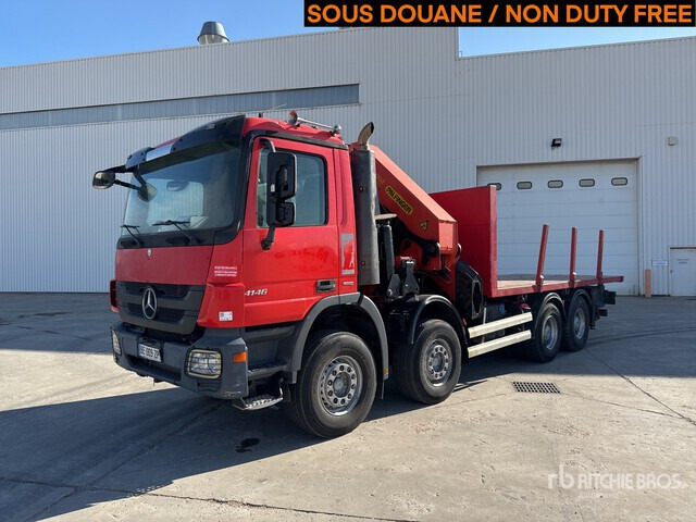 2010 Mercedes-Benz Actros 4146 2005 Palfinger PK56002 17420 kg ... Flatbed Truck with Crane - Dropside/ Flatbed truck, Crane truck: picture 1 2010 Mercedes-Benz Actros 4146 2005 Palfinger PK56002 17420 kg ... Flatbed Truck with Crane - Dropside/ Flatbed truck, Crane truck: picture 1