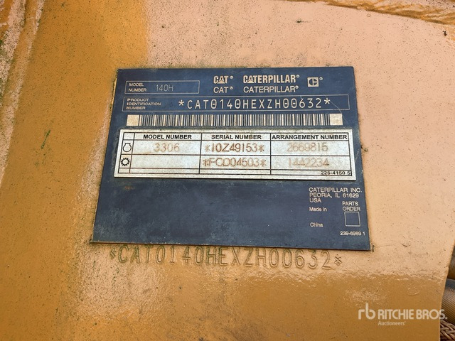 2008 Cat 140H - Grader: picture 3 2008 Cat 140H - Grader: picture 3