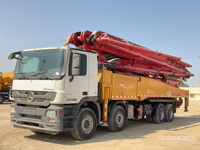 2019 Mercedes Benz Actros 4144 2019 Sany SYM5449THB 56 m on 8x ... Concrete Pump Truck - Concrete pump truck: picture 2 2019 Mercedes Benz Actros 4144 2019 Sany SYM5449THB 56 m on 8x ... Concrete Pump Truck - Concrete pump truck: picture 2