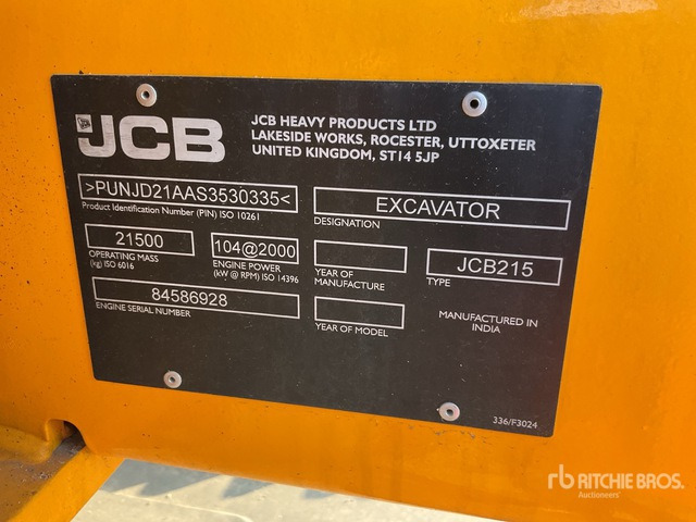 2025 JCB 215LC (Unused) Tracked Excavator - Crawler excavator: picture 2 2025 JCB 215LC (Unused) Tracked Excavator - Crawler excavator: picture 2