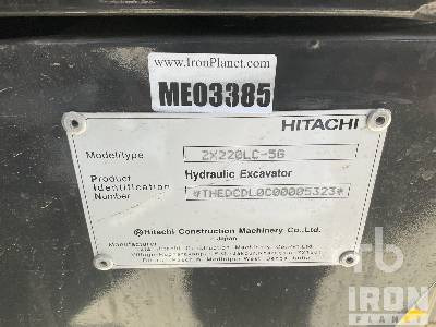 TATA HITACHI ZX220LC-5G (Unused) - Crawler excavator: picture 5 TATA HITACHI ZX220LC-5G (Unused) - Crawler excavator: picture 5