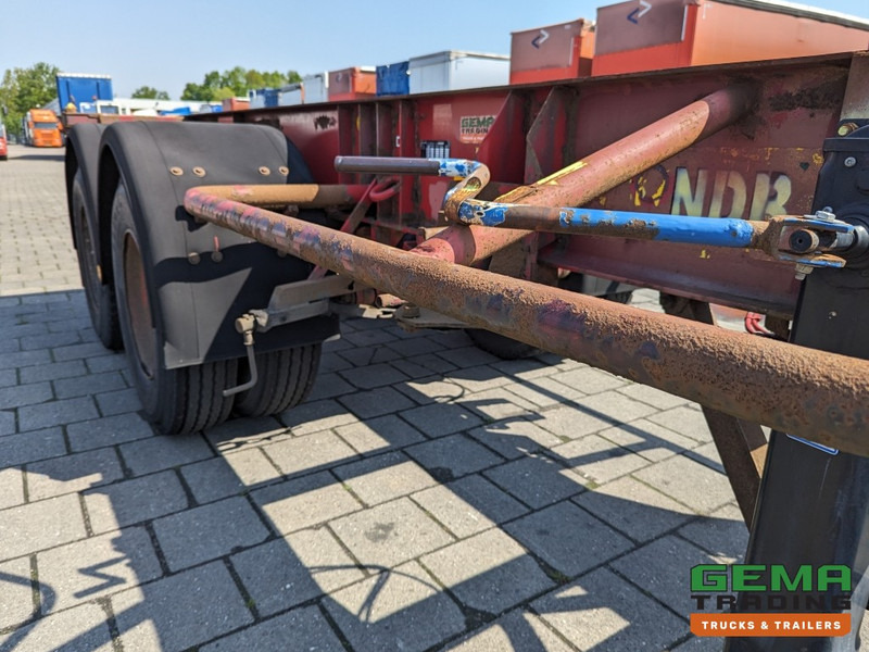 Container transporter/ Swap body semi-trailer Krone SZC 20FT 2-Assen ROR - STEEL Suspension - DOUBLE tires - DrumBrakes  (O1869): picture 9