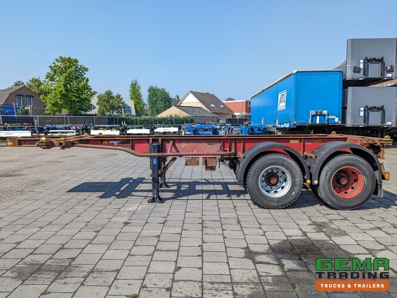 Container transporter/ Swap body semi-trailer Krone SZC 20FT 2-Assen ROR - STEEL Suspension - DOUBLE tires - DrumBrakes  (O1869): picture 11