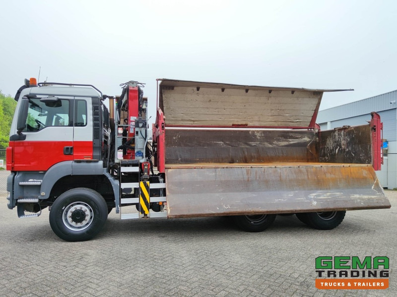 Tipper, Crane truck MAN TGS 26.400 6x6 4 Daycab Euro4 - HMF1643Z2 - Hyva 2-Zijdige Kipper 5.4m. - REBUILT ENGINE - TOP! (V584): picture 10