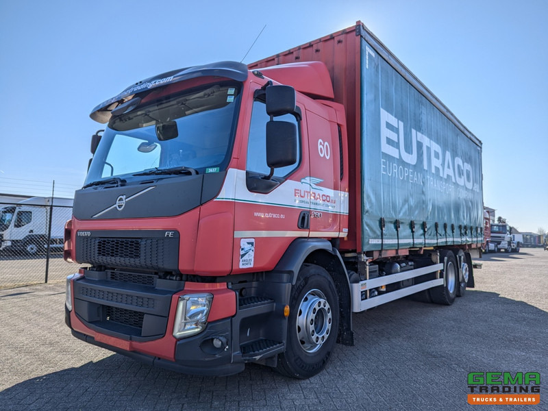 Volvo FE 280 6x2 Slaapcab Euro6 - BDF / SchuifzeilenBak 7.5M + Laadklep 1500KG - Rongpotten/Rongen - Curtainsider truck: picture 1 Volvo FE 280 6x2 Slaapcab Euro6 - BDF / SchuifzeilenBak 7.5M + Laadklep 1500KG - Rongpotten/Rongen - Curtainsider truck: picture 1