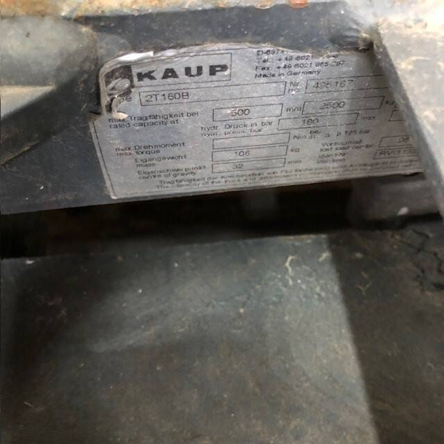 KAUP 2T160B Forkpositioner without sideshift - Attachment: picture 3 KAUP 2T160B Forkpositioner without sideshift - Attachment: picture 3