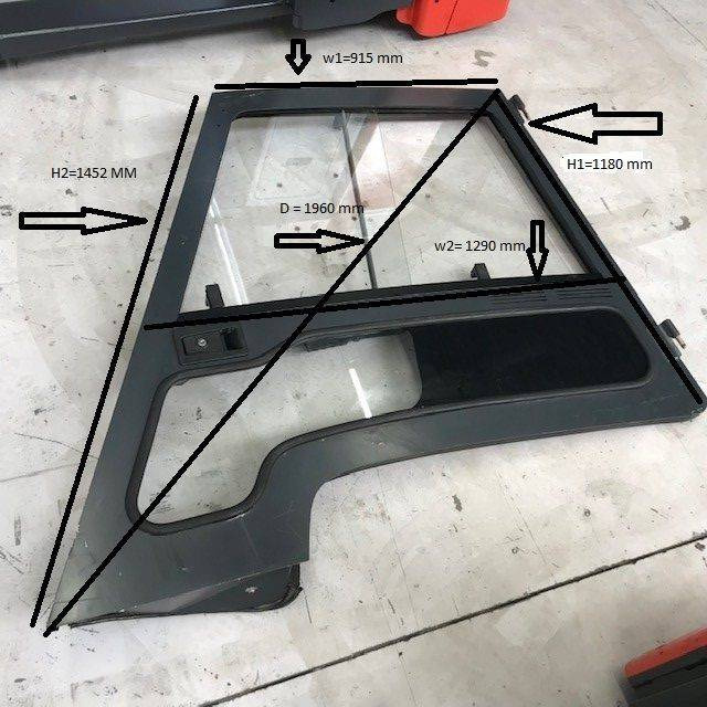 Left door for Linde series 387 - Door and parts for Material handling equipment: picture 2 Left door for Linde series 387 - Door and parts for Material handling equipment: picture 2