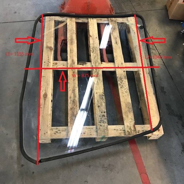 Windscreen for Linde R16X Series 116 - Window and parts for Material handling equipment: picture 2 Windscreen for Linde R16X Series 116 - Window and parts for Material handling equipment: picture 2