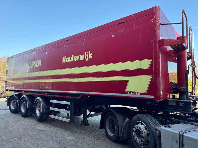Tipper semi-trailer Bulthuis 56m3 vol-alu kipper 2X Stuuras/lenkachse: picture 11