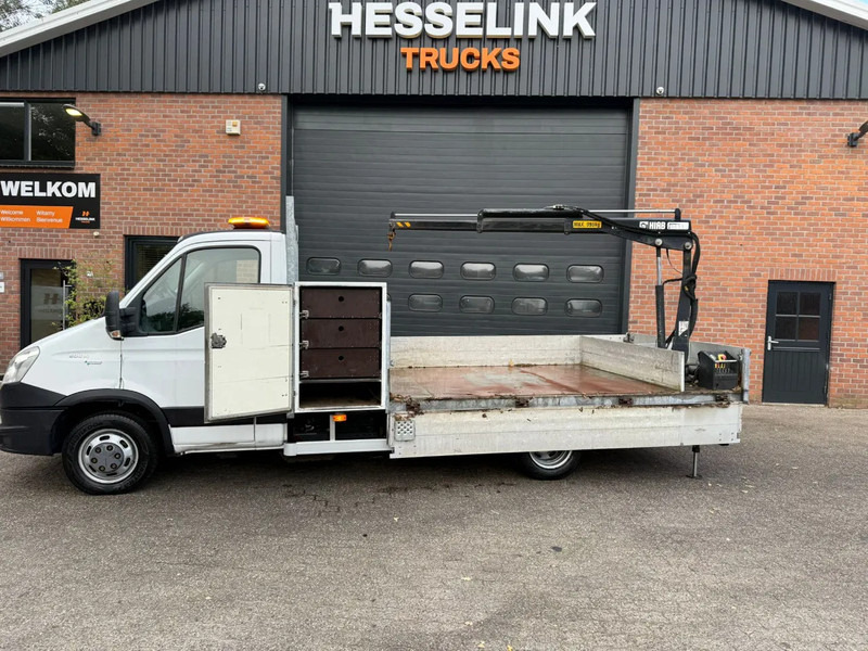 Flatbed van Iveco 50c14 Erdgas/CNG Hiab kran/crane Pritsche: picture 17