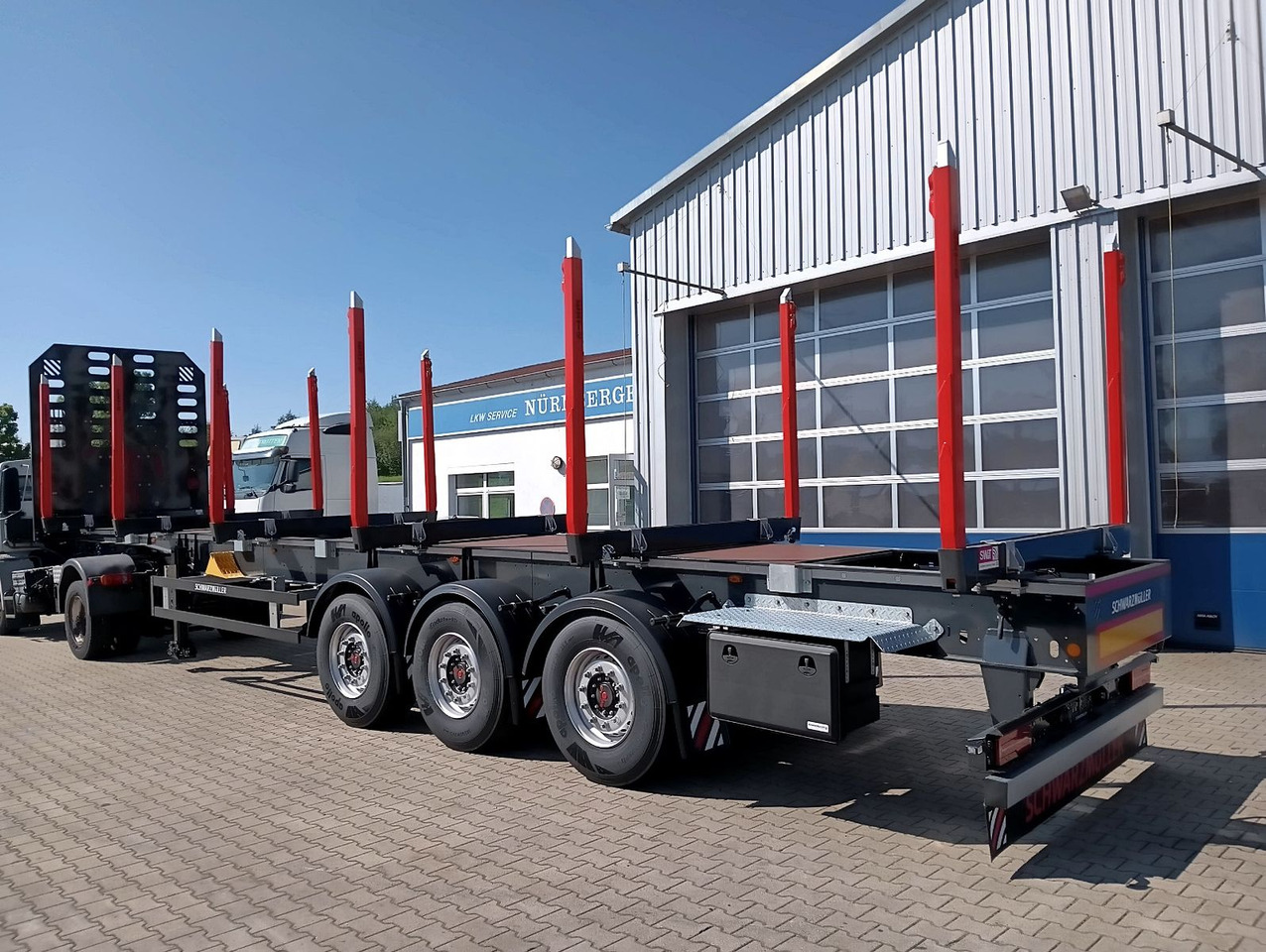 Schwarzmüller 3-A Rungensattel 6xExte144S 5560kg NEU sofort Schwarzmüller 3-A Rungensattel 6xExte144S 5560kg NEU sofort - Timber semi-trailer: picture 2 Schwarzmüller 3-A Rungensattel 6xExte144S 5560kg NEU sofort Schwarzmüller 3-A Rungensattel 6xExte144S 5560kg NEU sofort - Timber semi-trailer: picture 2