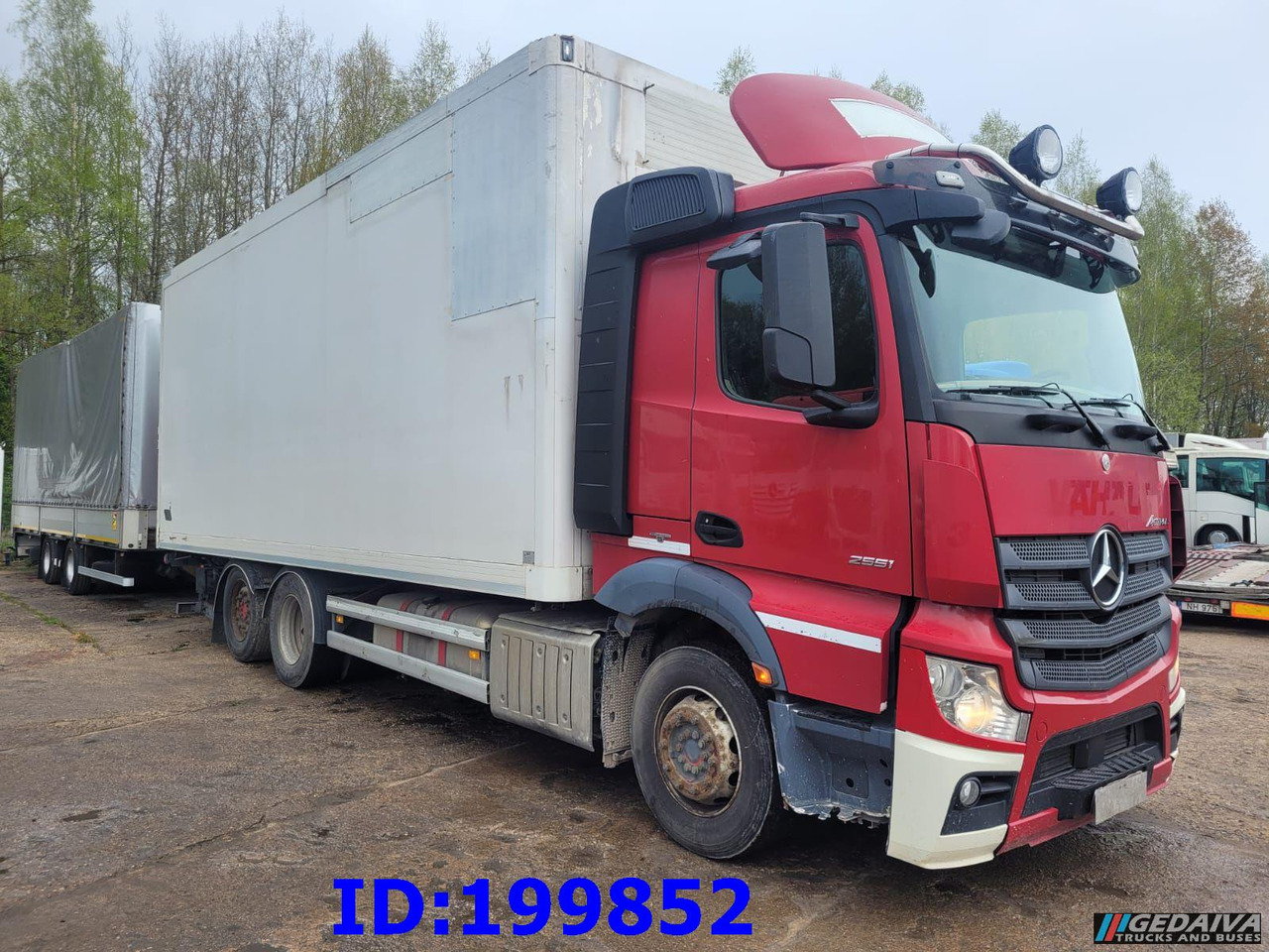 MERCEDES-BENZ Actros 2551 6x2 Euro5 + tilt trailer - Box truck: picture 1 MERCEDES-BENZ Actros 2551 6x2 Euro5 + tilt trailer - Box truck: picture 1