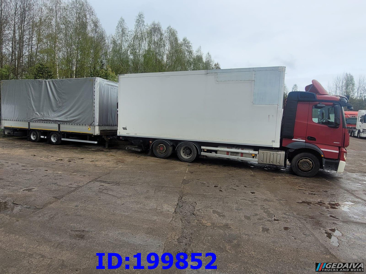 MERCEDES-BENZ Actros 2551 6x2 Euro5 + tilt trailer - Box truck: picture 2 MERCEDES-BENZ Actros 2551 6x2 Euro5 + tilt trailer - Box truck: picture 2