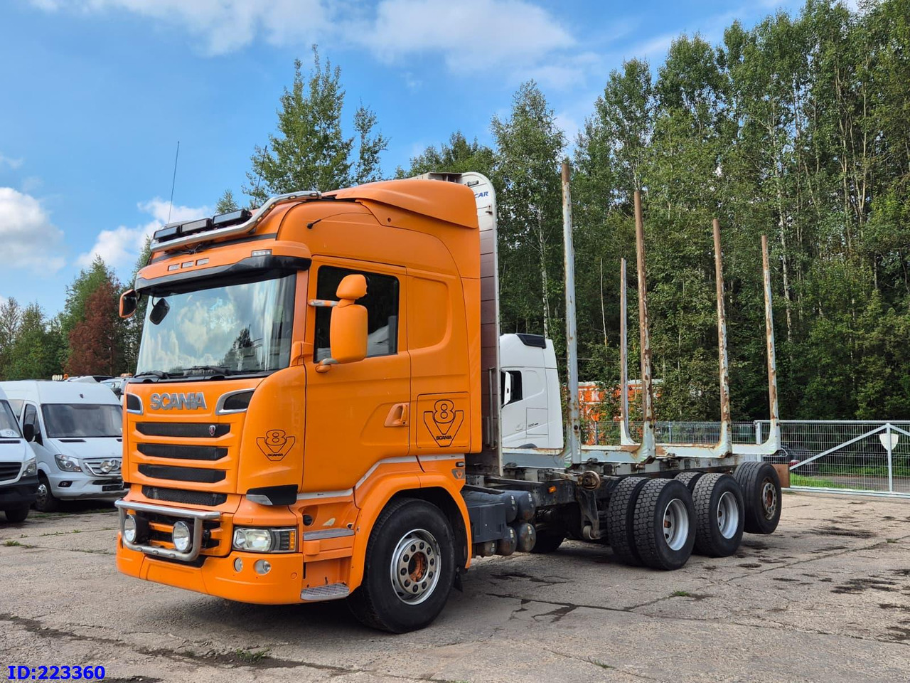 Timber truck SCANIA R580 8X4 V8 Retarder: picture 1