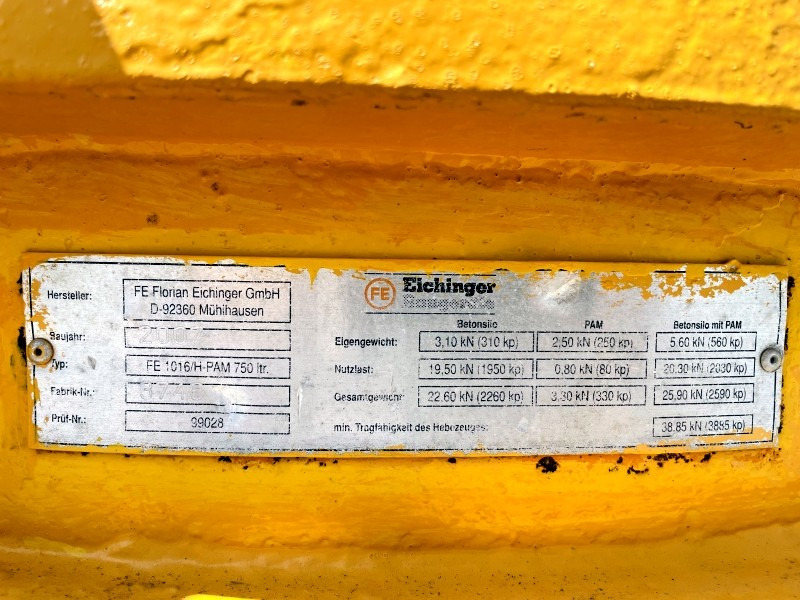 Diverses Eichinger FE1016/H10 (3663) - Concrete equipment: picture 3 Diverses Eichinger FE1016/H10 (3663) - Concrete equipment: picture 3
