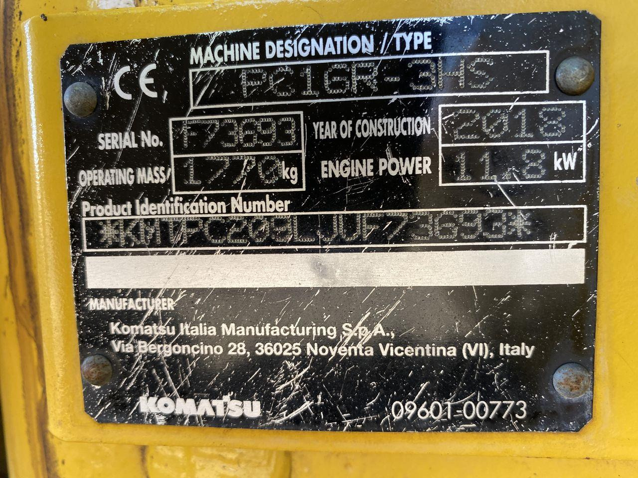 Mini excavator Komatsu PC16R-3HS: picture 10