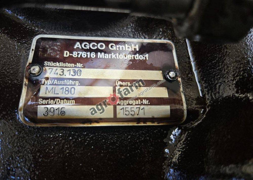 Skrzynia biegów Vario ML180, Massey Ferguson 6614 - Gearbox: picture 3 Skrzynia biegów Vario ML180, Massey Ferguson 6614 - Gearbox: picture 3