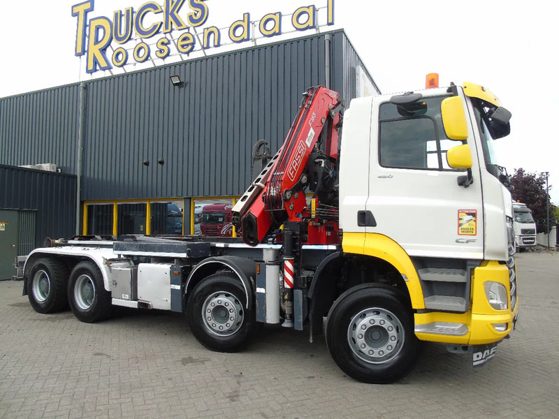 DAF CF 480 + 8X4 + FASSI 16T/M + 20T HOOK + REMOTE + PERFECT - Hook lift truck, Crane truck: picture 3 DAF CF 480 + 8X4 + FASSI 16T/M + 20T HOOK + REMOTE + PERFECT - Hook lift truck, Crane truck: picture 3