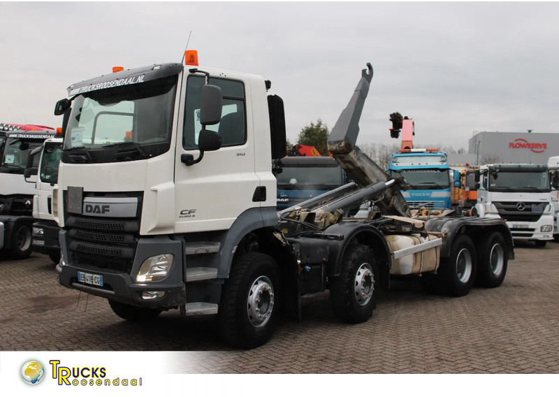 DAF CF 510 + 8X4 + SPRING SUSPENSION + MANUAL + EURO 6 - Hook lift truck: picture 1 DAF CF 510 + 8X4 + SPRING SUSPENSION + MANUAL + EURO 6 - Hook lift truck: picture 1