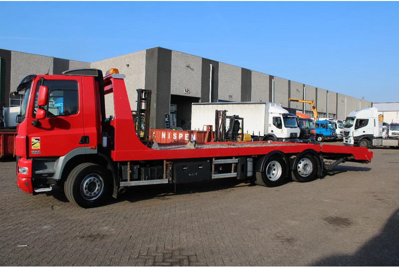 DAF CF 85.410 + EURO 5 + EXTENDABLE PLATFORM HYDROLIC + 6X2 + 3X IN STOCK / WINCH - Autotransporter truck: picture 2 DAF CF 85.410 + EURO 5 + EXTENDABLE PLATFORM HYDROLIC + 6X2 + 3X IN STOCK / WINCH - Autotransporter truck: picture 2