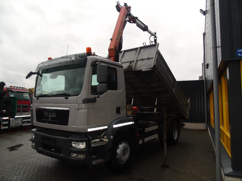 MAN TGM 18.250 + PALFINGER 11.001K + TIPPER + EURO 5 - Crane truck: picture 2 MAN TGM 18.250 + PALFINGER 11.001K + TIPPER + EURO 5 - Crane truck: picture 2