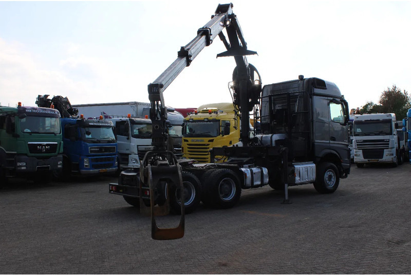 Tractor unit Mercedes-Benz Arocs 2858 + PALFINGER Z15 (2022) + 6X4 + FOREST/WOOD/METAL EDITION: picture 13