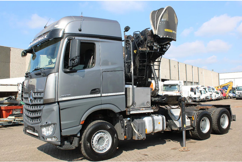 Tractor unit Mercedes-Benz Arocs 2858 + PALFINGER Z15 (2022) + 6X4 + FOREST/WOOD/METAL EDITION: picture 15