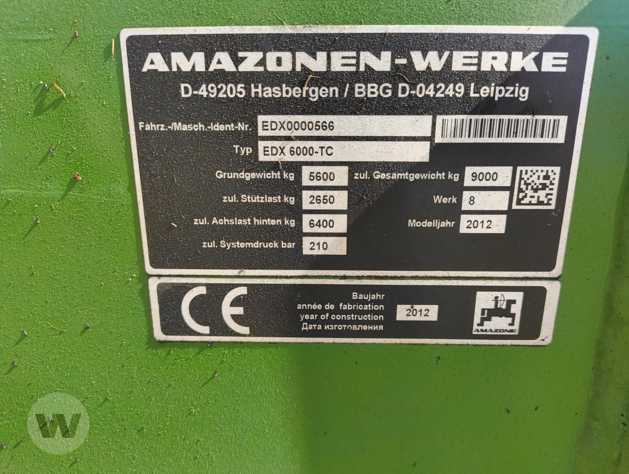 Amazone EDX 6000-TC - Seed drill: picture 5 Amazone EDX 6000-TC - Seed drill: picture 5