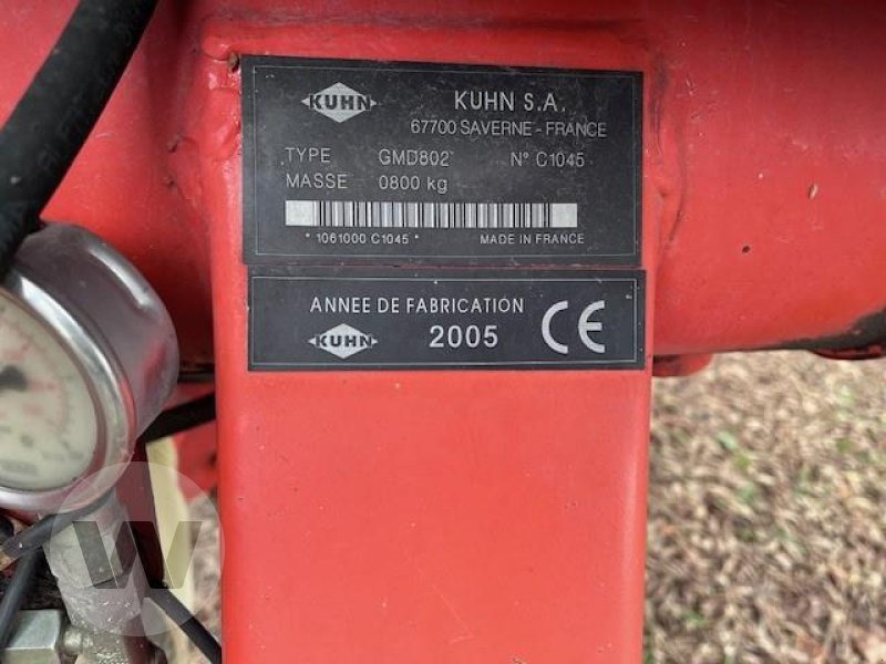 Kuhn GMD 802 Lift Control - Mower: picture 5 Kuhn GMD 802 Lift Control - Mower: picture 5