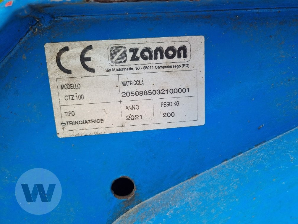Zanon CTZ 100 - Flail mower/ Mulcher: picture 3 Zanon CTZ 100 - Flail mower/ Mulcher: picture 3