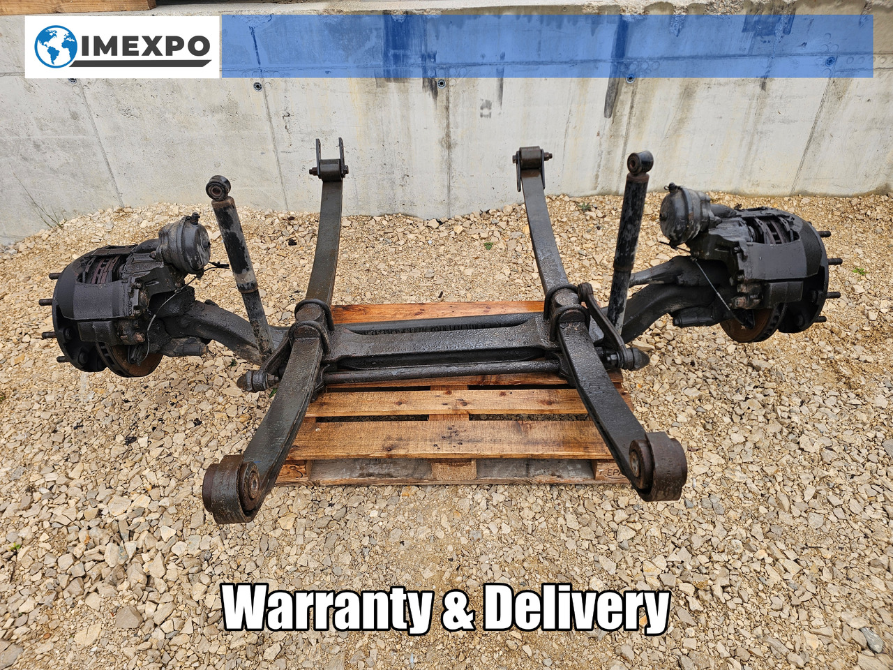 RENAULT MAGNUM DXI / COMPLETE FRONT AXLE / HUB SPRING - Front axle: picture 1 RENAULT MAGNUM DXI / COMPLETE FRONT AXLE / HUB SPRING - Front axle: picture 1