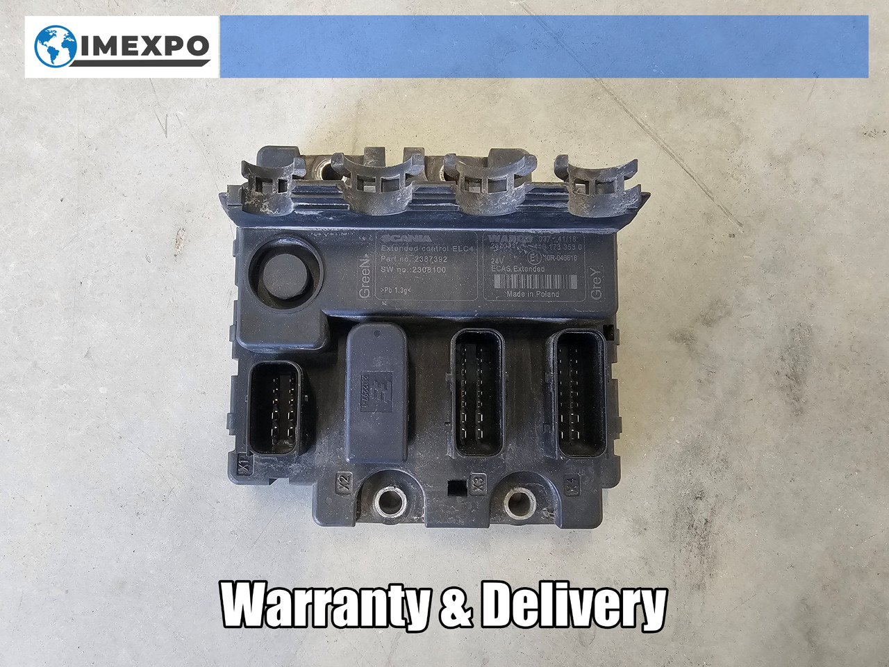 SCANIA S, R, P, G / ELC4 CONTROL UNIT / 2387392 - ECU: picture 1 SCANIA S, R, P, G / ELC4 CONTROL UNIT / 2387392 - ECU: picture 1