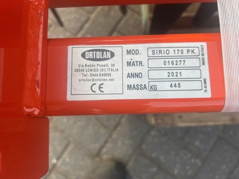 ORTOLAN SIRIO 170 harrow - Soil tillage equipment: picture 2 ORTOLAN SIRIO 170 harrow - Soil tillage equipment: picture 2