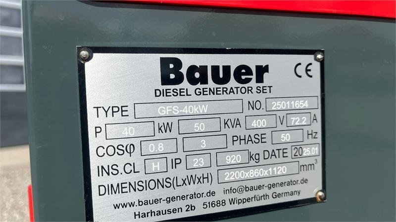 Bauer GFS-40 ATS, 40 kW/50 kVA - Generator set: picture 3 Bauer GFS-40 ATS, 40 kW/50 kVA - Generator set: picture 3