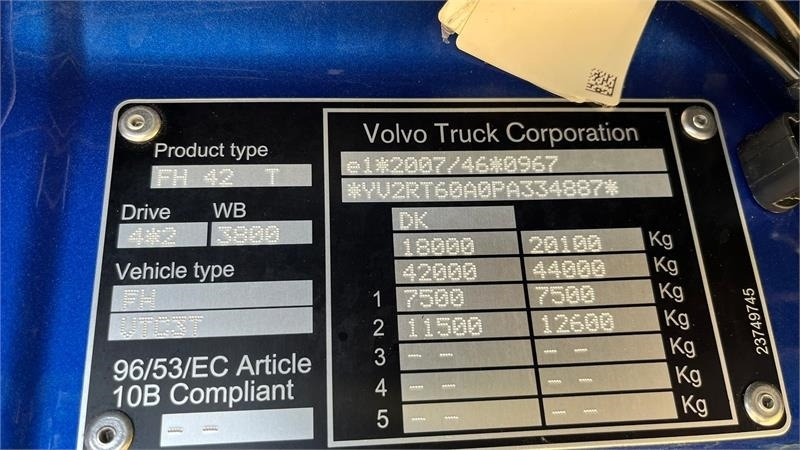 Volvo FH 540 Globetrotter XL, fuld luft affjedring og Al - Tractor unit: picture 4 Volvo FH 540 Globetrotter XL, fuld luft affjedring og Al - Tractor unit: picture 4