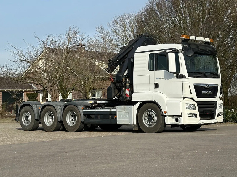 MAN TGS 35.500 8x4!!TRIPLE!!HMF 32TM/FLYJIB/HOOKLIFT!!EURO6!! ROOF/DACH/CONSTRUCTION!!203tkm!! TOP!! - Hook lift truck, Crane truck: picture 2 MAN TGS 35.500 8x4!!TRIPLE!!HMF 32TM/FLYJIB/HOOKLIFT!!EURO6!! ROOF/DACH/CONSTRUCTION!!203tkm!! TOP!! - Hook lift truck, Crane truck: picture 2