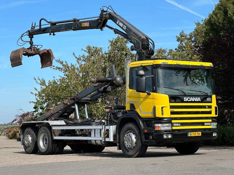 Scania R114-340 6x2 !!KRAAN/CONTAINER/KABEL!!MANUELL!! - Cable system truck, Crane truck: picture 1 Scania R114-340 6x2 !!KRAAN/CONTAINER/KABEL!!MANUELL!! - Cable system truck, Crane truck: picture 1
