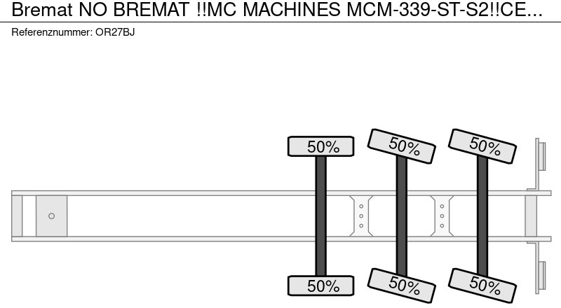Semi-trailer Bremat NO BREMAT !!MC MACHINES MCM-339-ST-S2!!CEMENT/MORTEL/SCREED/MORTAR/ESTRICH/CONCRETE MACHINE!! 2017!!: picture 15