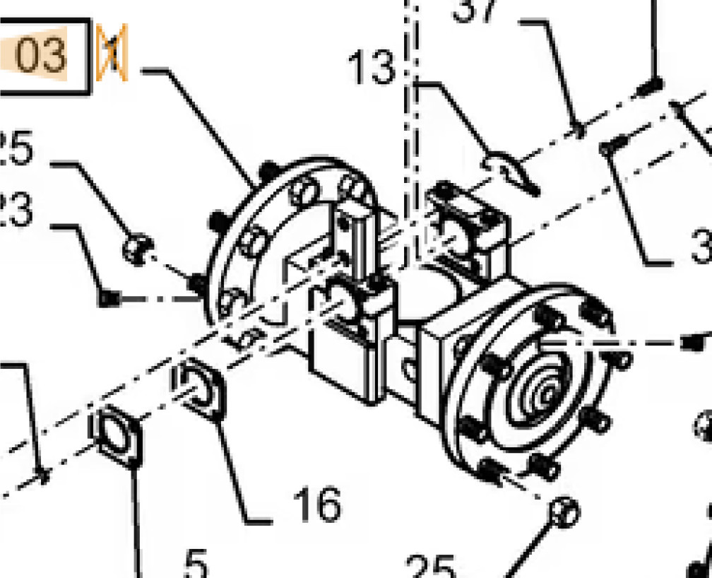 Case 47781629 - Axle and parts for Agricultural machinery: picture 1 Case 47781629 - Axle and parts for Agricultural machinery: picture 1