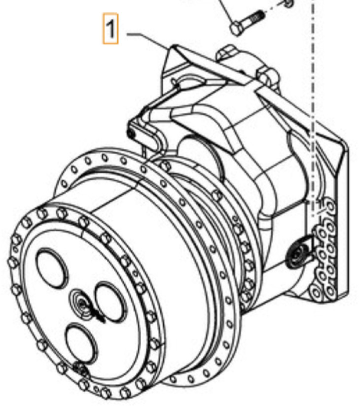 Case 47863726 - 84389282 - Final drive for Construction machinery: picture 1 Case 47863726 - 84389282 - Final drive for Construction machinery: picture 1