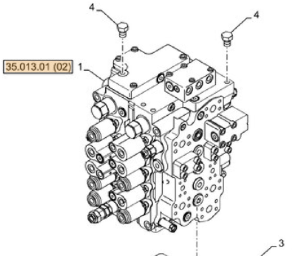 Case KNJ23391 - KNJ17931 - Hydraulic valve for Construction machinery: picture 1 Case KNJ23391 - KNJ17931 - Hydraulic valve for Construction machinery: picture 1