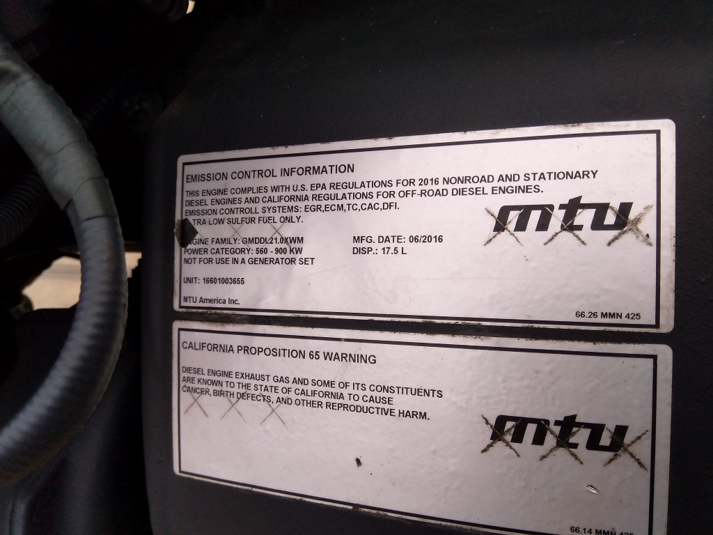 Engine for Construction machinery MTU 10V1600C60 -: picture 9