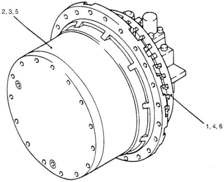 New Holland Kobelco YN15V00011F4 - Final drive for Agricultural machinery: picture 1 New Holland Kobelco YN15V00011F4 - Final drive for Agricultural machinery: picture 1