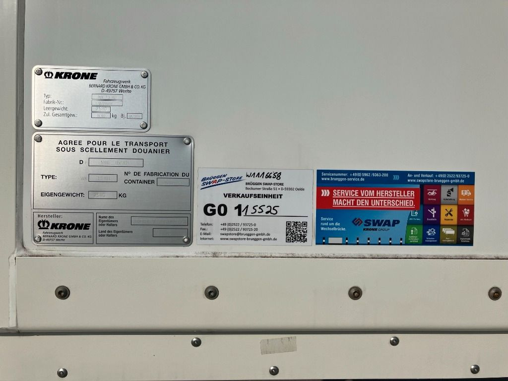 Swap body - box Krone Wechselbrücke Kühlaufbau: picture 7 Swap body - box Krone Wechselbrücke Kühlaufbau: picture 7