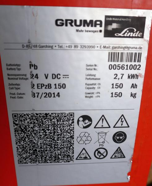 GRUMA 24 Volt 2 PzB 150 Ah - Battery: picture 5 GRUMA 24 Volt 2 PzB 150 Ah - Battery: picture 5