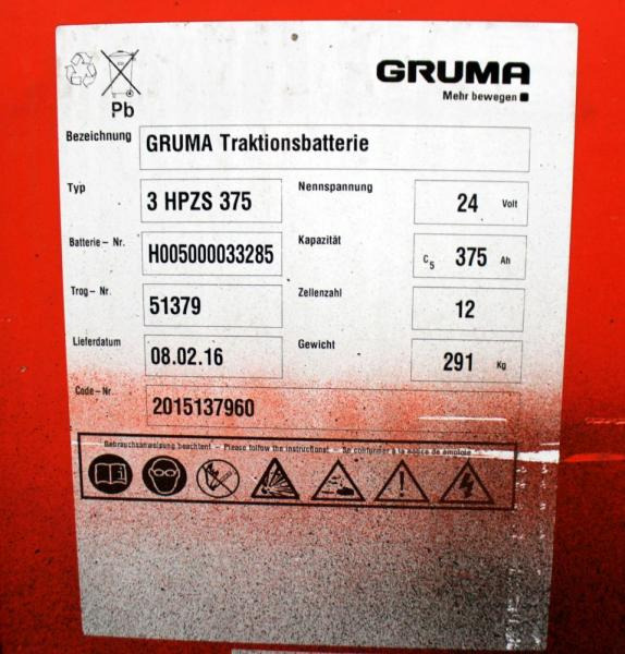 GRUMA 24 Volt 3 PzS 375 Ah - Battery: picture 5 GRUMA 24 Volt 3 PzS 375 Ah - Battery: picture 5