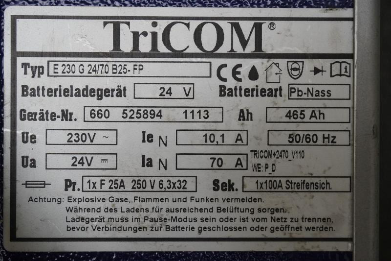 Battery TRICOM Futur smart E 230 G 24/70 B25-FP: picture 6