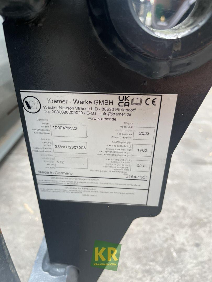 Kramer Voorzetstukken - Loader bucket: picture 3 Kramer Voorzetstukken - Loader bucket: picture 3