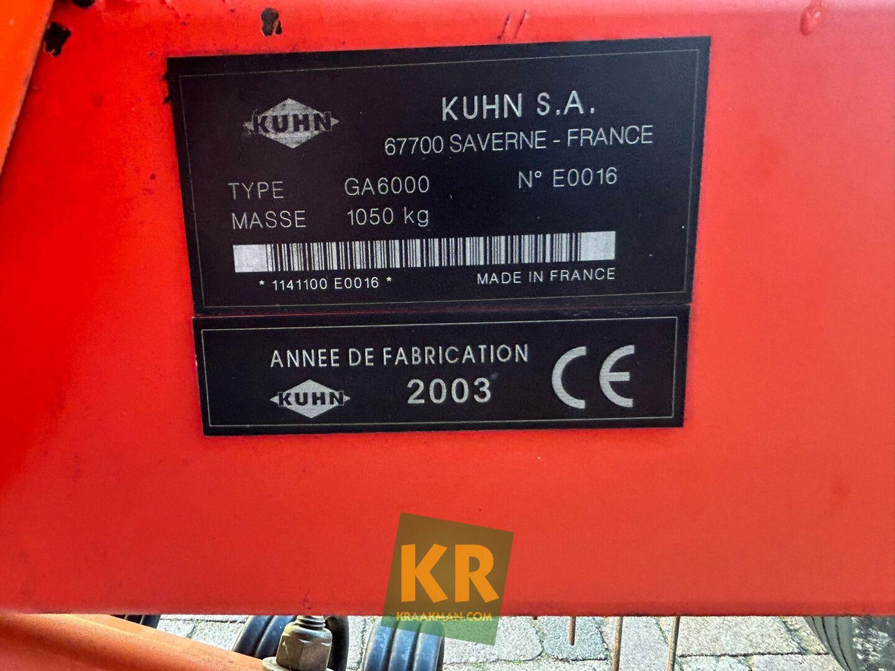 Kuhn GA 6000  - Tedder/ Rake: picture 2 Kuhn GA 6000  - Tedder/ Rake: picture 2