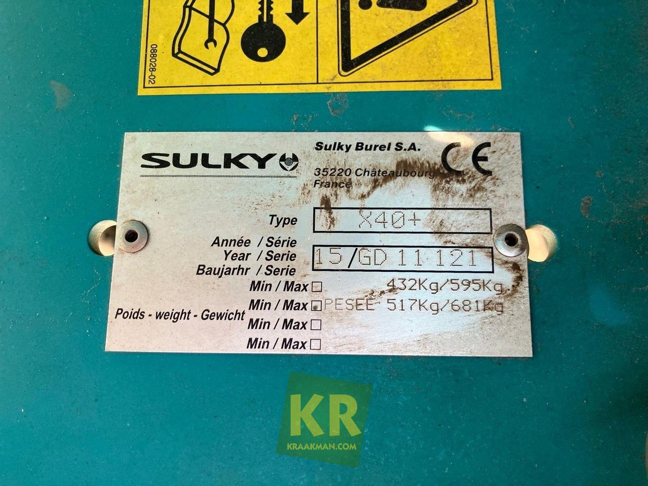 X40 Kunstmeststrooier Sulky - Fertilizer spreader: picture 5 X40 Kunstmeststrooier Sulky - Fertilizer spreader: picture 5